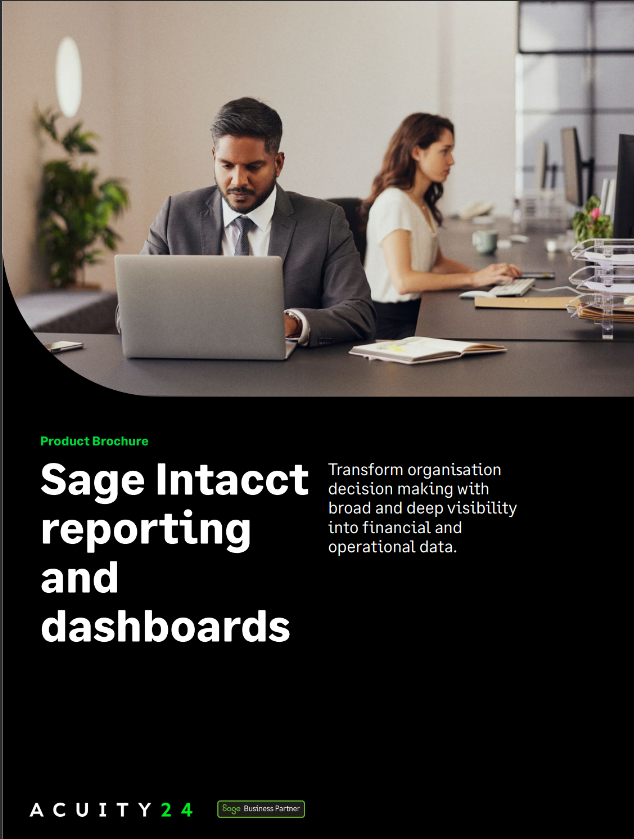 Sage Intacct Reporting & Dashboards Brochure