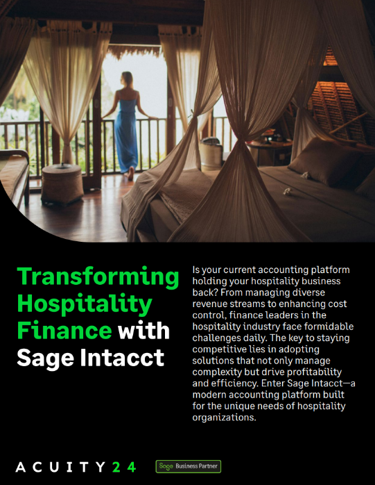 Transforming hospitality finance with sage intacct