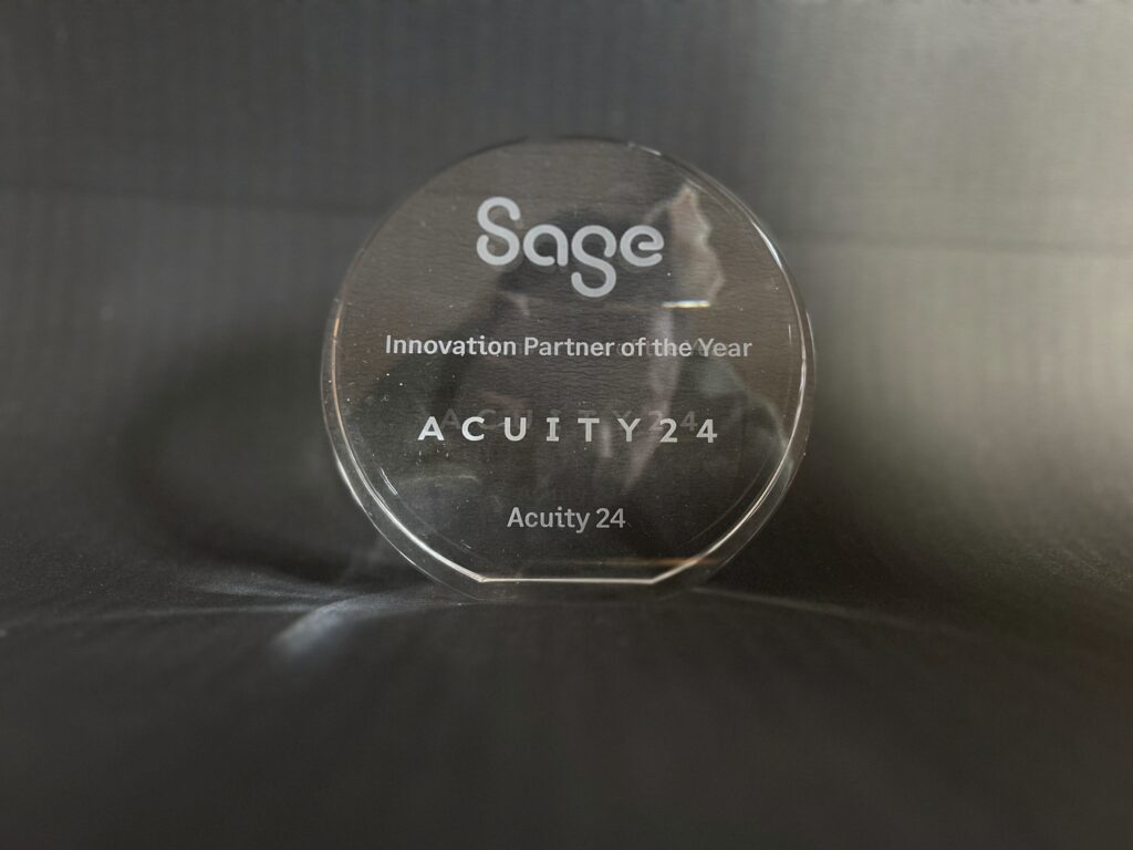 Acuity24 Innovation Partner of the Year Sage Award