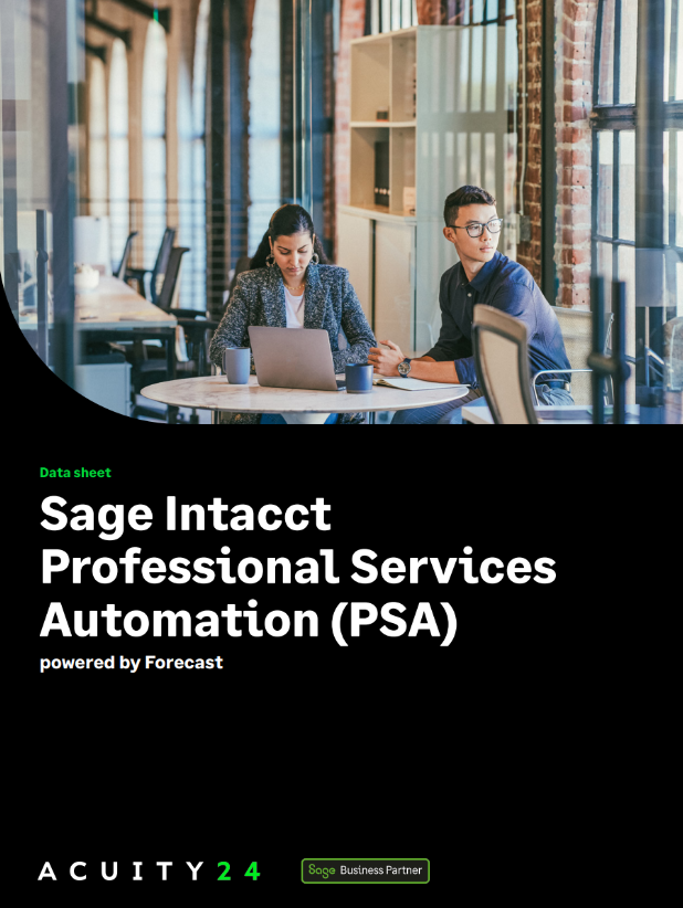 Sage Intacct Professional Services Automation