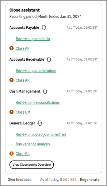 Close Assistant 1 at Acuity24 Sage Intacct Partners