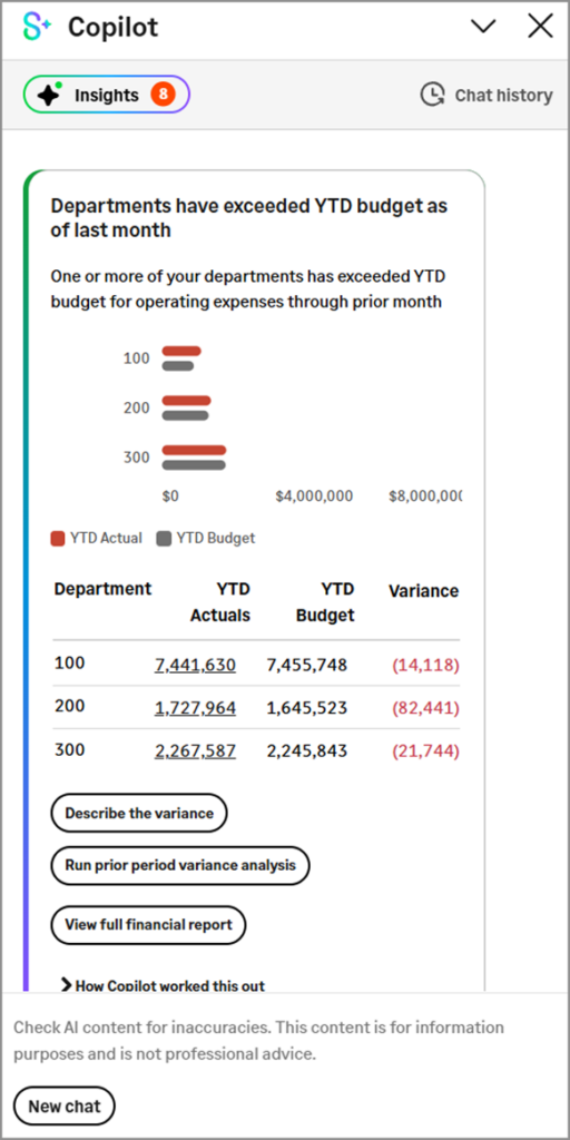Variance Analysis at Acuity24 Sage Intacct Partners
